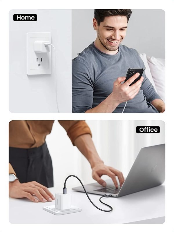 UGREEN AceCube 30W USB-C Power Charger, USB C Charger GaN Charger, PD PPS Fast Charger Block Compatible with MacBook Air/ iPhone 14 /, Galaxy S22/21, Pixel 6/6 Pro, iPad - 40918 - White - US Plug - Image 8