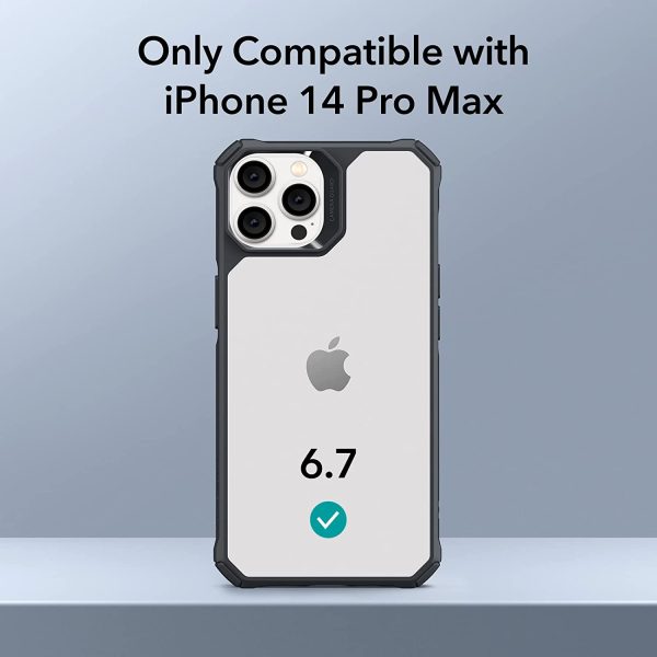 Apple iPhone 14 Pro Max Air Armor Rugged TPU Case - Clear Black - Image 2