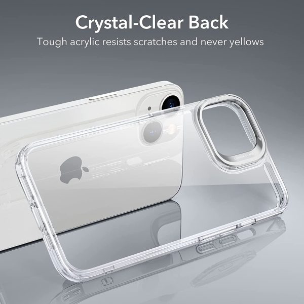 Apple iPhone 14 Plus Classic Kickstand Case with Halolock MagSafe-Compatible Case with Stand, Military-Grade Protection & Built-in Camera Ring Stand - Clear - Image 3