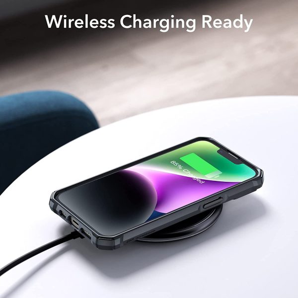 Apple iPhone 14 Plus Air Armor Rugged TPU Case - Frosted Black - Image 3