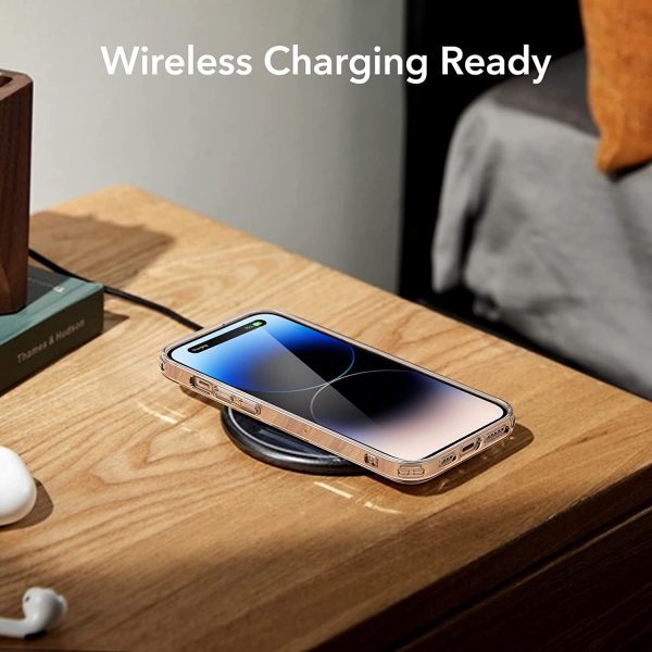 Apple iPhone 14 Pro Max Project Zero Case Series Thin Silicone Cover, Slim Transparent TPU Phone Case - Clear - Image 5