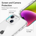 Apple iPhone 14 Plus Project Zero Case Series Thin Silicone Cover, Slim Transparent TPU Phone Case - Clear - Image 6