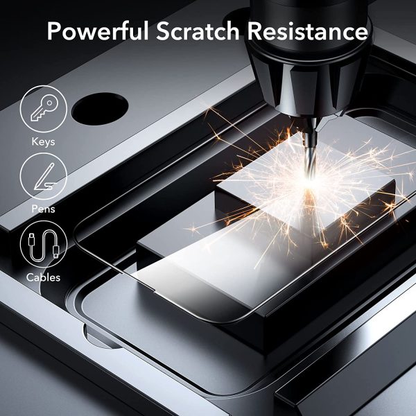 71bLvdNYx1L._AC_SL1500_ Apple iPhone 14 Pro Armorite Super Tough Glass Protector 2 PACK with Easy Installation Frame by ESR - Image 2