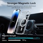 Apple iPhone 14 Pro Max Classic Kickstand Case with Halolock MagSafe-Compatible Case with Stand, Military-Grade Protection & Built-in Camera Ring Stand - Clear - Image 6