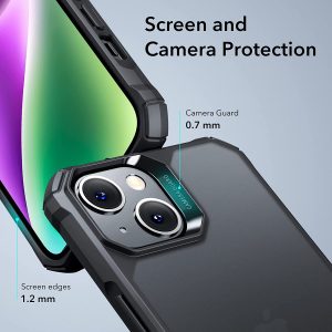 Apple iPhone 14 Plus Air Armor Rugged TPU Case - Frosted Black - Image 4