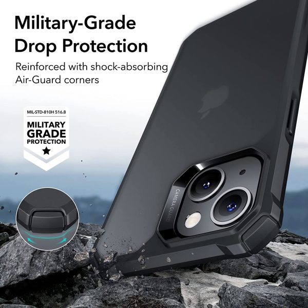Apple iPhone 14 Plus Air Armor Rugged TPU Case - Frosted Black - Image 5