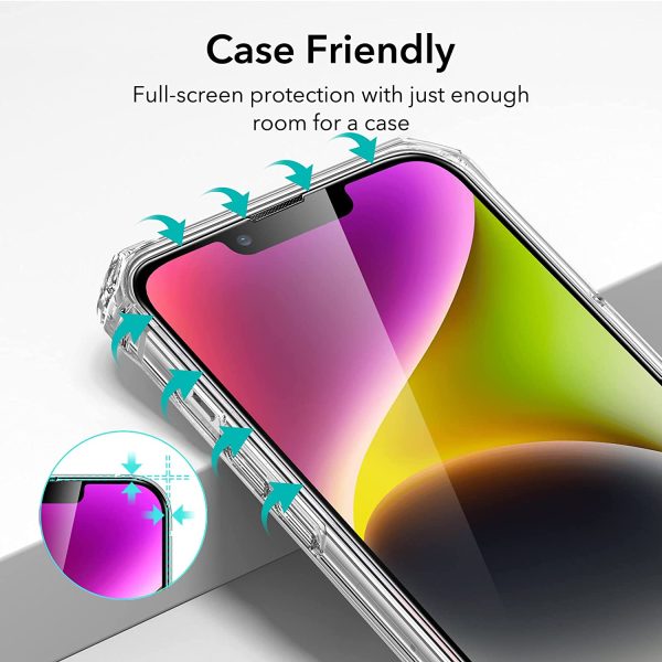 Apple iPhone 14 Plus Armorite Super Tough Glass Protector 2 PACK with Easy Installation Frame by ESR also for iPhone 13 Pro Max - Image 4