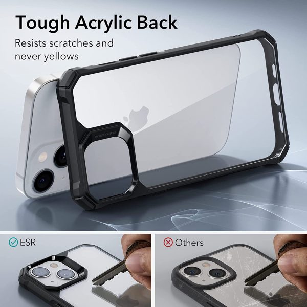 Apple iPhone 14 Plus Air Armor Rugged TPU Case - Clear Black - Image 5