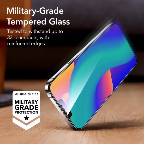 Apple iPhone 14 Plus / iPhone 13 Pro Max Screen Shield Glass Protector 2 PACK with Easy Installation Frame by ESR - Image 5