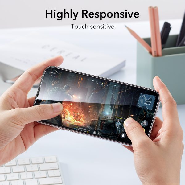 Apple iPhone 14 Plus / iPhone 13 Pro Max Screen Shield Glass Protector 2 PACK with Easy Installation Frame by ESR - Image 9