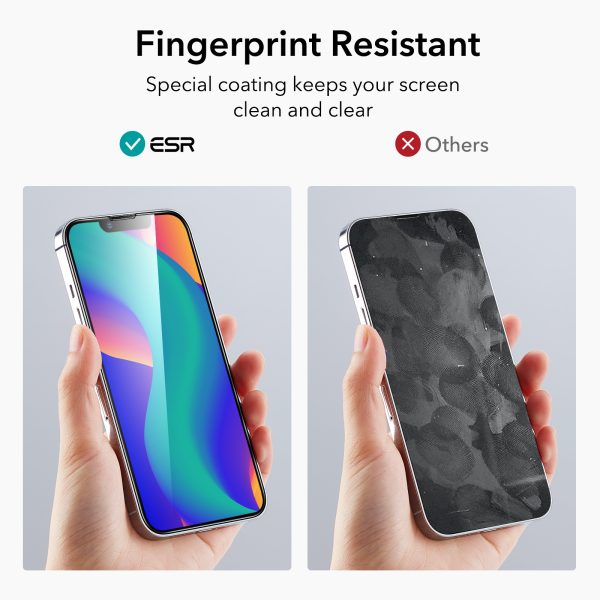 Apple iPhone 14 Plus / iPhone 13 Pro Max Screen Shield Glass Protector 2 PACK with Easy Installation Frame by ESR - Image 10