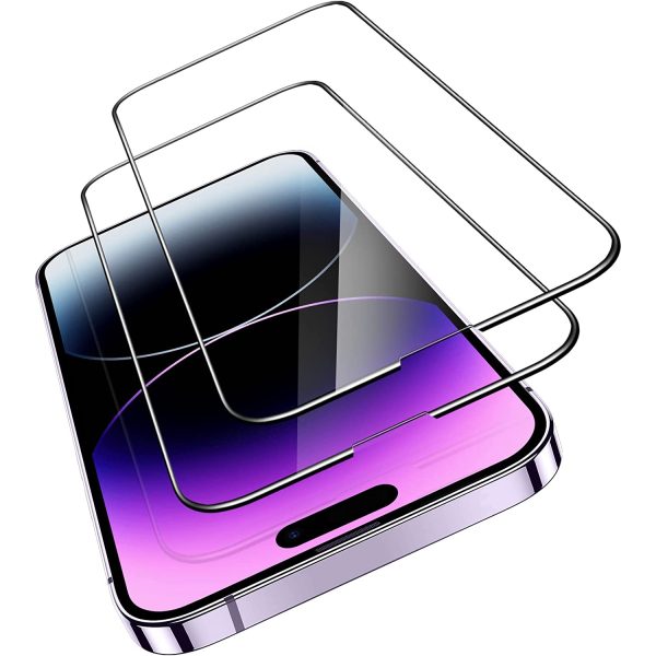 Screenshot 2022-09-20 at 3.27.38 PM Apple iPhone 14 Pro Armorite Super Tough Glass Protector 2 PACK with Easy Installation Frame by ESR - Image 1