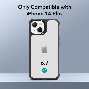 Apple iPhone 14 Plus Air Armor Rugged TPU Case - Clear Black - Image 7