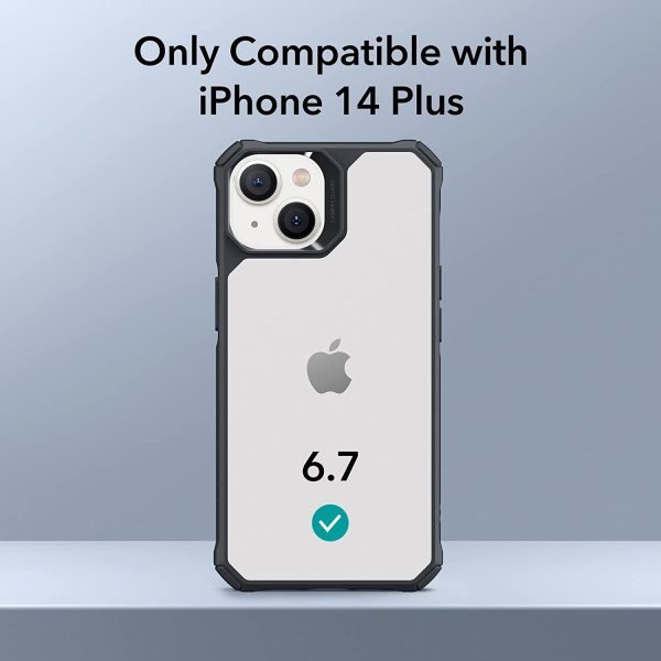 Apple iPhone 14 Plus Air Armor Rugged TPU Case - Clear Black - Image 7