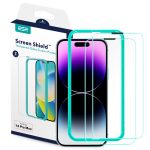 Apple iPhone 14 Pro Max Screen Shield Glass Protector 2 PACK with Easy Installation Frame by ESR - BIS