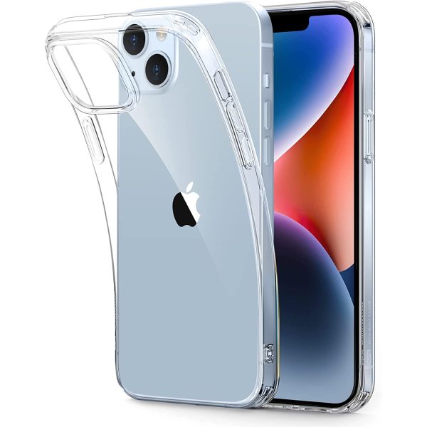 iphone 14 plus project zero case Apple iPhone 14 Plus Project Zero Case Series Thin Silicone Cover, Slim Transparent TPU Phone Case - Clear - Image 1