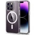 Apple iPhone 14 Pro Max Classic Hybrid Magnetic Case with HaloLock, Compatible with iPhone 14 Pro Max case, Compatible with MagSafe, Shockproof Military-Grade Protection, Scratch-Resistant Back - Clear