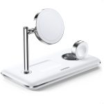 UGREEN 3-in-1 MagSafe Wireless Charging Station, MFi-Certified 15W Fast Charging for iPhone 13/12 MagSafe Series, Wireless Charger Compatible with Apple Watch 7/6/5/4/3/2/1/SE, AirPods Pro/3/2 - White - 90326