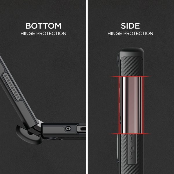 Galaxy Z Fold 4 Terra Guard Active Case by VRS Design Premium [Anti Scratch Hinge Protection] Case with FREE Tempered Glass Screen Protector - Matte Black - Image 7