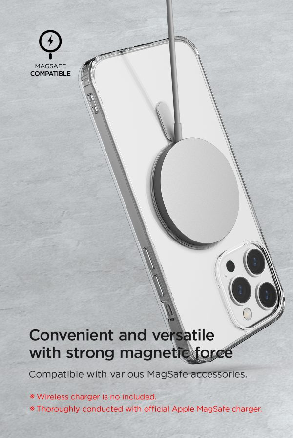 08 iPhone 14 Pro Max Crystal Mixx Non-Slip Grip Case, Magsafe Clear but Sturdy Case with Tempered Glass Screen and Camera Protector By VRS Design - Clear - Image 8