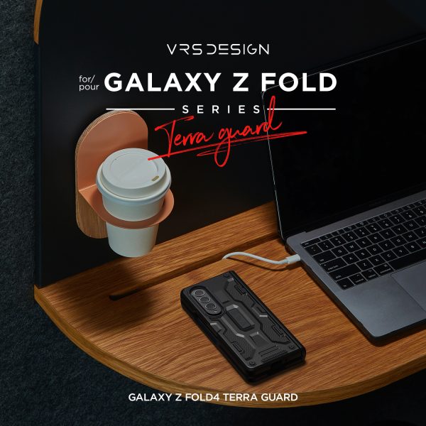 Galaxy Z Fold 4 Terra Guard Active Case by VRS Design Premium [Anti Scratch Hinge Protection] Case with FREE Tempered Glass Screen Protector - Matte Black - Image 11