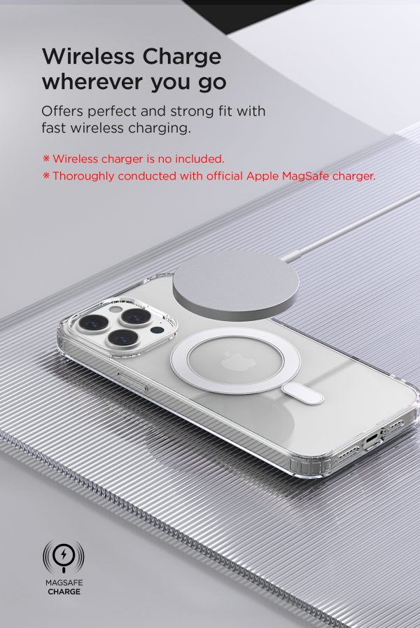 10 iPhone 14 Pro Max Crystal Mixx Non-Slip Grip Case, Magsafe Clear but Sturdy Case with Tempered Glass Screen and Camera Protector By VRS Design - Clear - Image 10