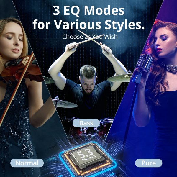 118137a4-1d28-4bcb-a2c5-c6ea04384cd4 Tronsmart Onyx Pure Hybrid Dual Driver Headphones - Black - Image 2