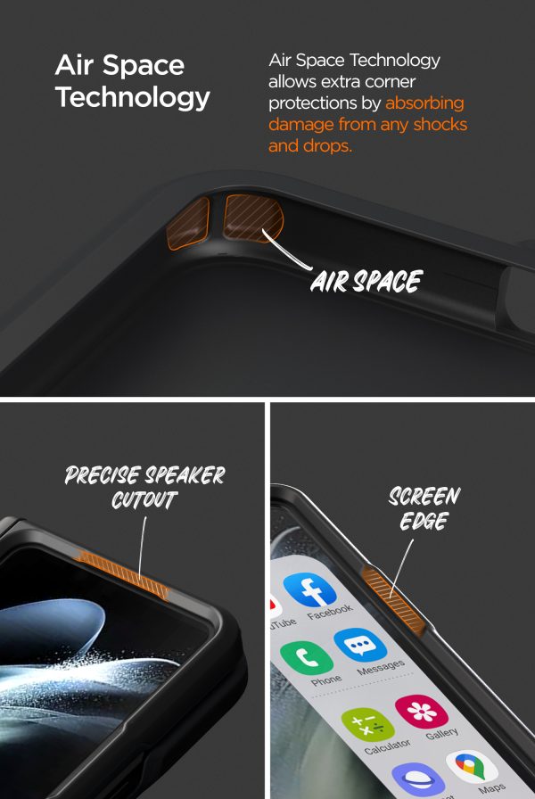 Galaxy Z Fold 4 Terra Guard Ultimate Case All in One Premium Sturdy Hinge Protection Case and Kickstand (Tempered Glass Screen Protector Included) by VRS Design - Matte Black - Image 16