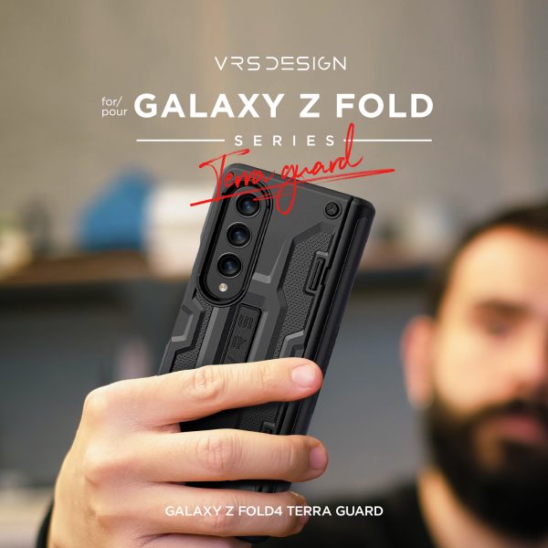 Galaxy Z Fold 4 Terra Guard Active Case by VRS Design Premium [Anti Scratch Hinge Protection] Case with FREE Tempered Glass Screen Protector - Matte Black - Image 18