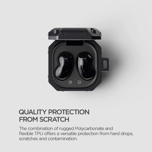 Galaxy Buds 2 Pro 2022 / Buds 2 / Buds Pro / Buds Live Active Fit Case by VRS Design - Black - Image 7