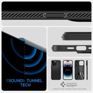 Apple iPhone 14 Pro Liquid Air Case by Spigen - ACS04957 - Matte Black - Image 4