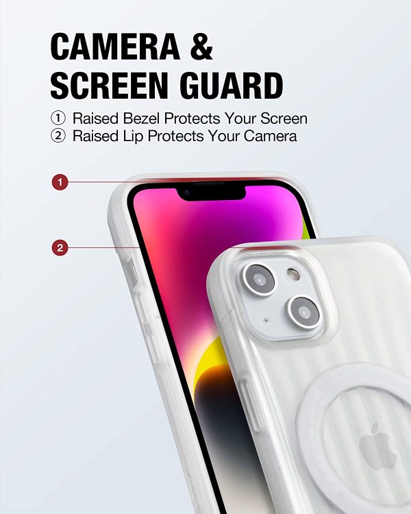 iPhone 14 Plus Raptic Clutch Magsafe Case, Military Grade 10ft Drop Protection Case - Clear - Image 2