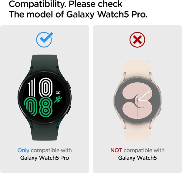 Galaxy Watch 5 Pro Case for 45 mm Vault by Caseology - ACS05138 - Matte Black - Image 4