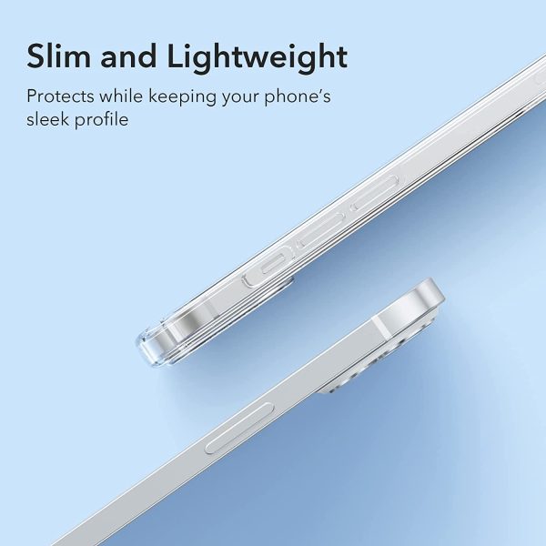 61OFoVMEc5L._AC_SL1500_ Apple iPhone 14 Plus Krystec Case Reduced Yellowing Resistant with Shockproof Military-Grade Protection and Polycarbonate Buttons - Clear - Image 4