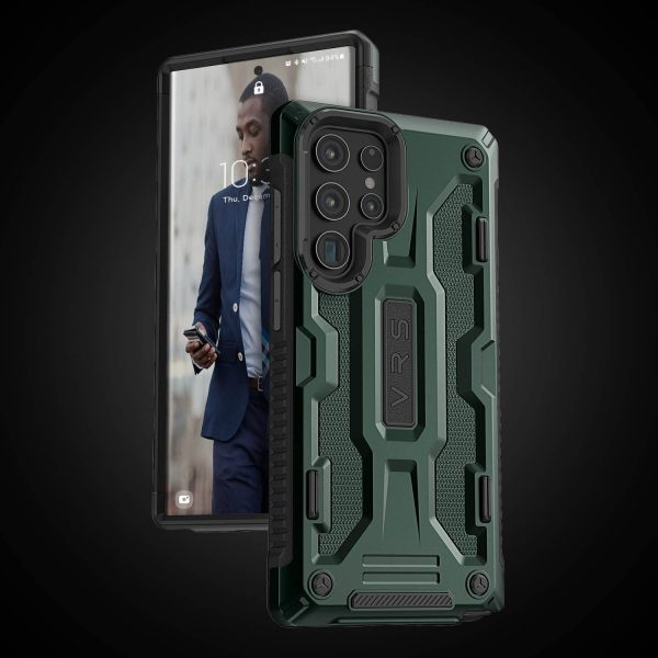Galaxy S22 Ultra Terra Guard Rugged Dual Guard Case by VRS Design - Green - Image 2