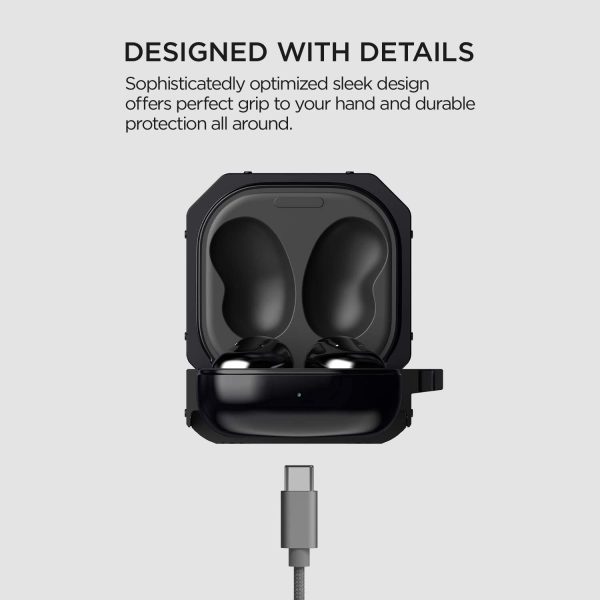 Galaxy Buds 2 Pro 2022 / Buds 2 / Buds Pro / Buds Live Active Fit Case by VRS Design - Black - Image 3