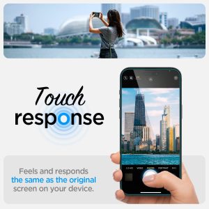Apple iPhone 14 Pro Max EZ Fit Screen Protector Case Friendly by Spigen - 2 PACK - AGL05202 - Image 7