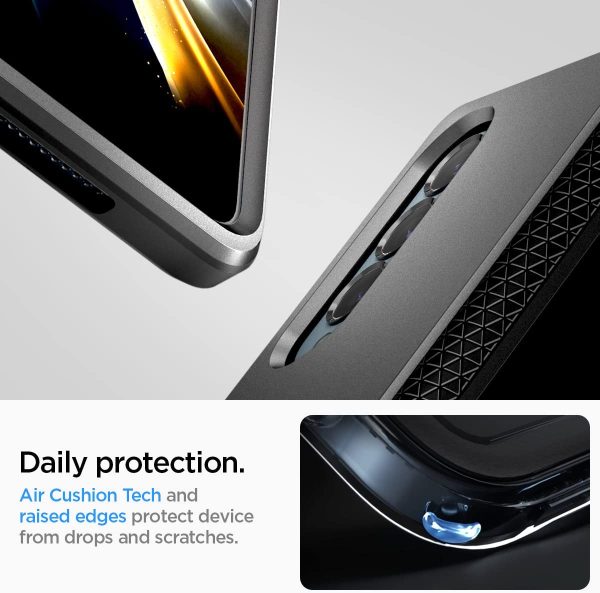 Galaxy Z Fold 4 Tough Armor Case with Hinge Protection by Spigen - ACS05105 - Matte Black - Image 2