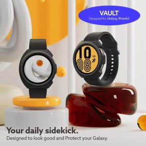 Galaxy Watch 5 / Galaxy Watch 4 Case for 44 mm Vault by Caseology - ACS05137 - Matte Black - Image 2