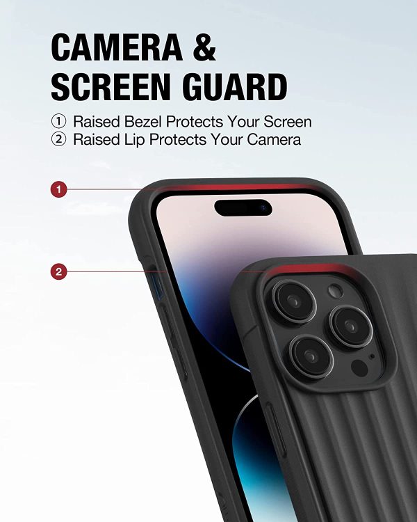 iPhone 14 Pro Max Raptic Clutch Case, Military Grade 10ft Drop Protection Case - Black - Image 2