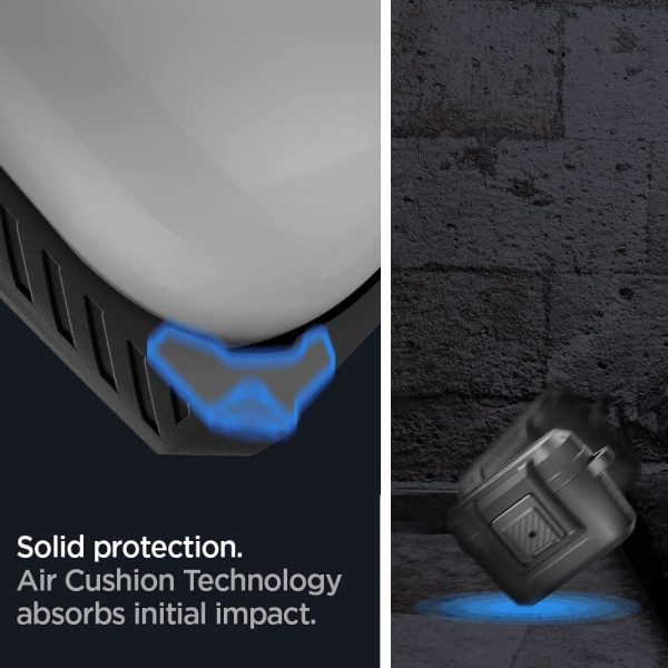 Apple AirPods Pro (2019) Case Spigen LockFit with Secure Lock Clip Matte Black - ACS04755 - Image 4