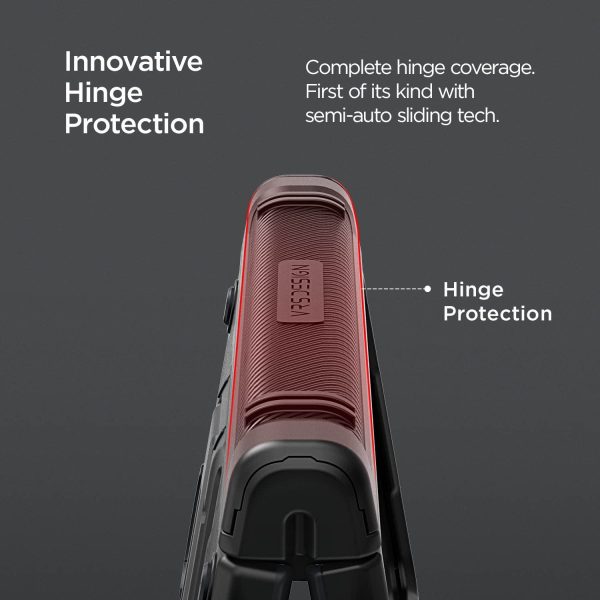 Galaxy Z Fold 4 Terra Guard Active S Case by VRS Design Premium [Multi Functional Hinge Protection - Pen Cover + Protection] Case with Multi Angle Kickstand and Screen Protector - Matte Black - Image 3