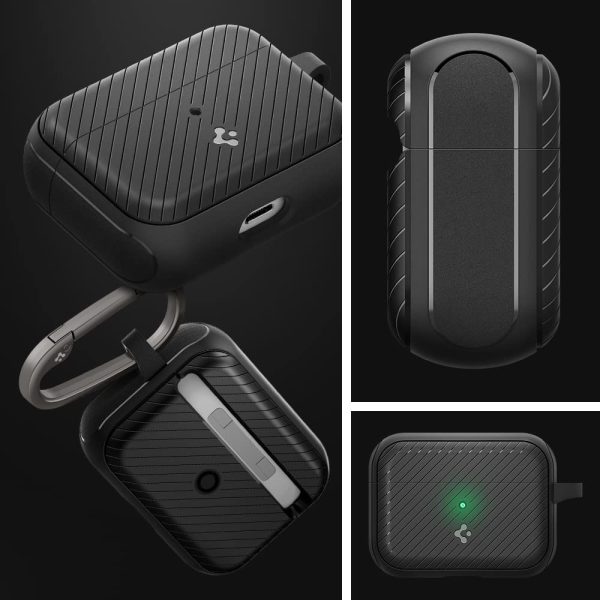 61pX2VDZ3ML._AC_SL1000_ Apple AirPods Pro (2019) Case Spigen Mag Armor MagFit - Matte Black - ACS03645 - Image 5