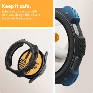 Galaxy Watch 5 / Galaxy Watch 4 Case for 44 mm Vault by Caseology - ACS05137 - Matte Black - Image 4