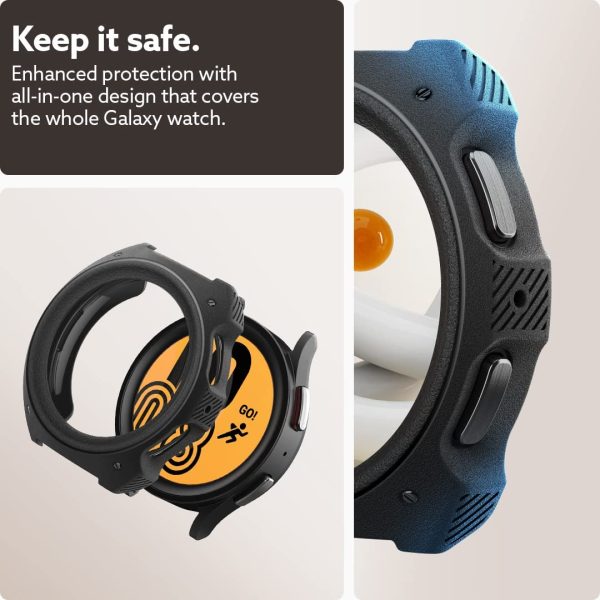 Galaxy Watch 5 Pro Case for 45 mm Vault by Caseology - ACS05138 - Matte Black - Image 6