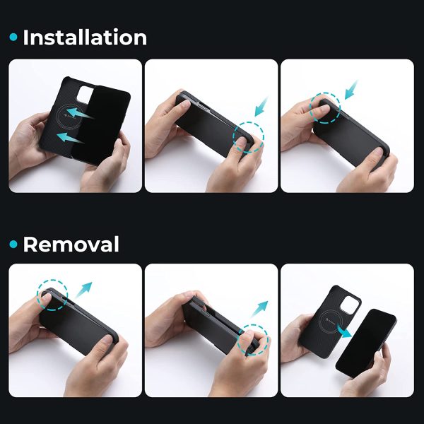 iPhone 14 Pro Max MagEZ Case 3 MagSafe Compatible Carbon Fiber Magnetic Case by PITAKA - Rhapsody 600D - Image 2