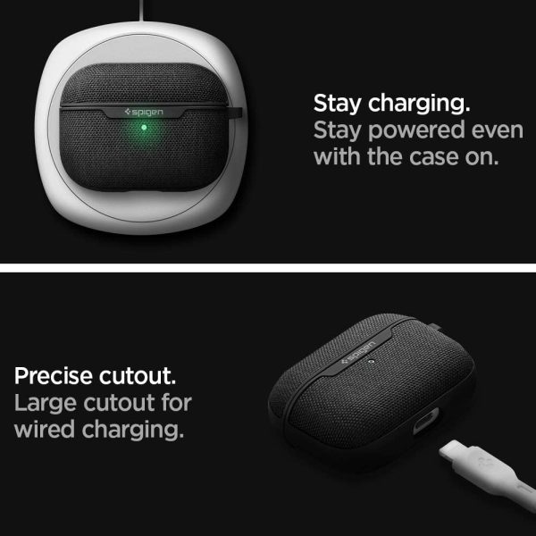Apple AirPods Pro (2019) Case Spigen Urban Fit - Black - ASD00572 - Image 6