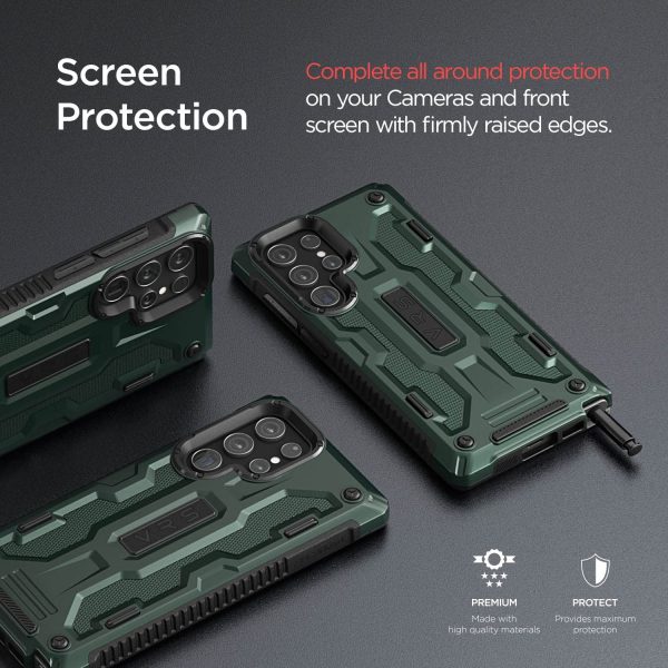 Galaxy S22 Ultra Terra Guard Rugged Dual Guard Case by VRS Design - Green - Image 3