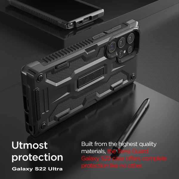 Galaxy S22 Ultra Terra Guard Rugged Dual Guard Case by VRS Design - Black - Image 2