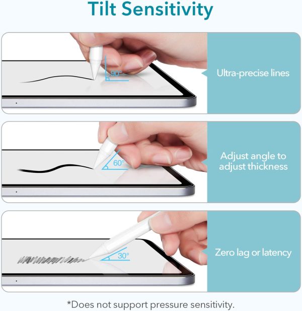 ESR Stylus Pen for iPad, Touch Screen Stylus, Tilt Sensitivity, Magnetic Attachment, Palm Rejection, Active Pen for iPad 9/8/7/6, iPad Pro 11, iPad Pro 12.9, iPad Mini 6/5, and iPad Air 5/4/3, White - Image 9